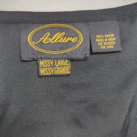 Vintage 90s Black Tapestry Jacket Geometric Animal‎ Print Patches Artsy Large - Picture 14 of 14